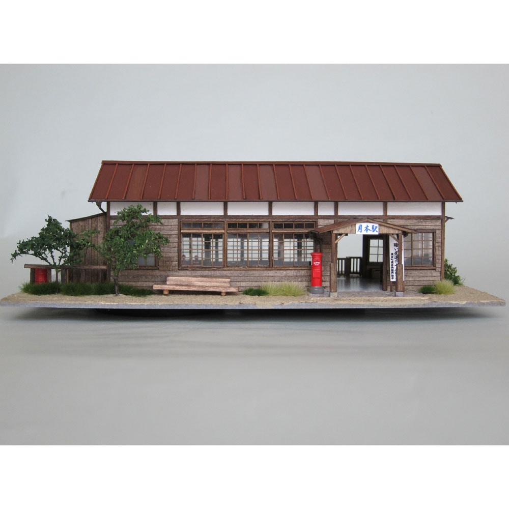 ☆日本の古民家：茅葺屋根：家屋☆ジオラマ模型：手作り☆D棟