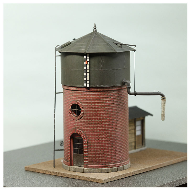 1/80 暖房室付きレンガ給水塔 ：工房ナナロクニ 塗装済完成品 1