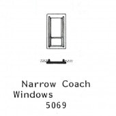 D��RGW��������������ɥ���COACH WINDOWS�ˡ��������ȥ饤��̤�������åȡ�HO(1/87�ˡ�5069