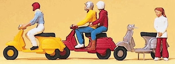 スクーターライダー ：プライザー 塗装済完成品 HO(1/87) 10128