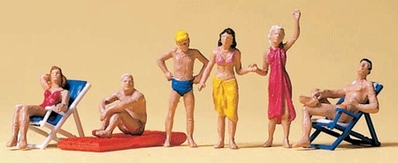 湖畔の水浴 ：プライザー 塗装済完成品 HO(1/87) 10428 | 人物