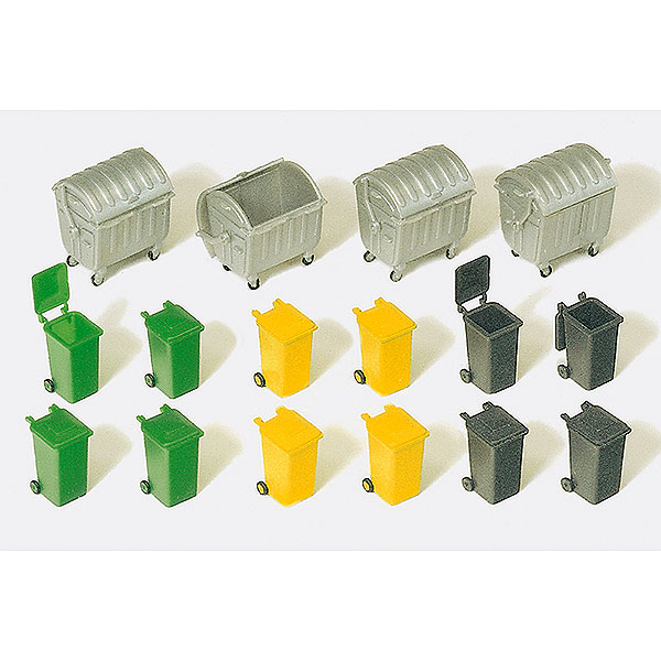 ゴミ箱と廃棄物コンテナ ：プライザー 組み立てキット HO(1/87) 17202