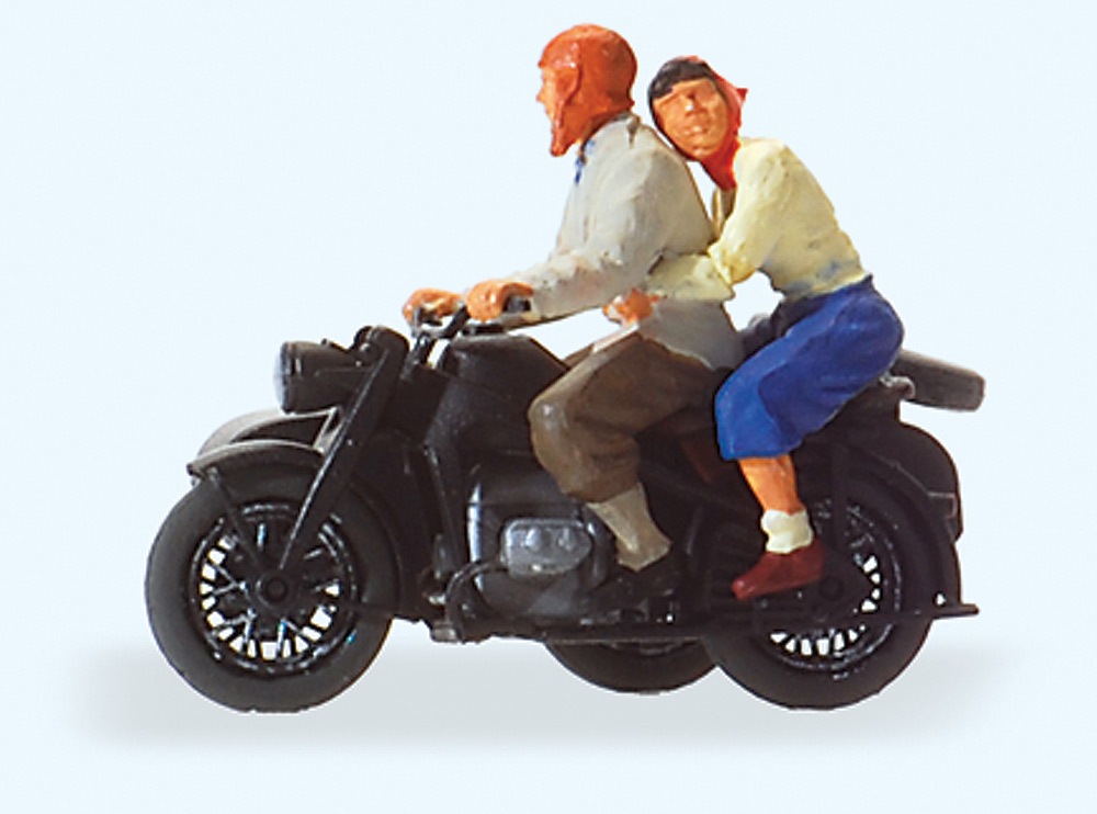 オートバイに乗った二人 Zundapp KS 750 ：プライザー 塗装済