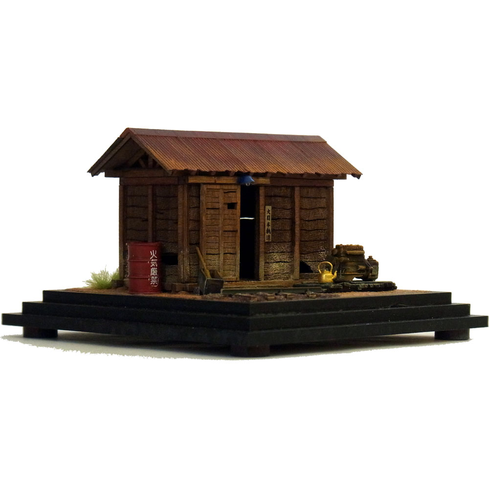 線路わきの物置小屋 ：伊藤敏男 塗装済完成品 1/87 | 完成ジオラマ
