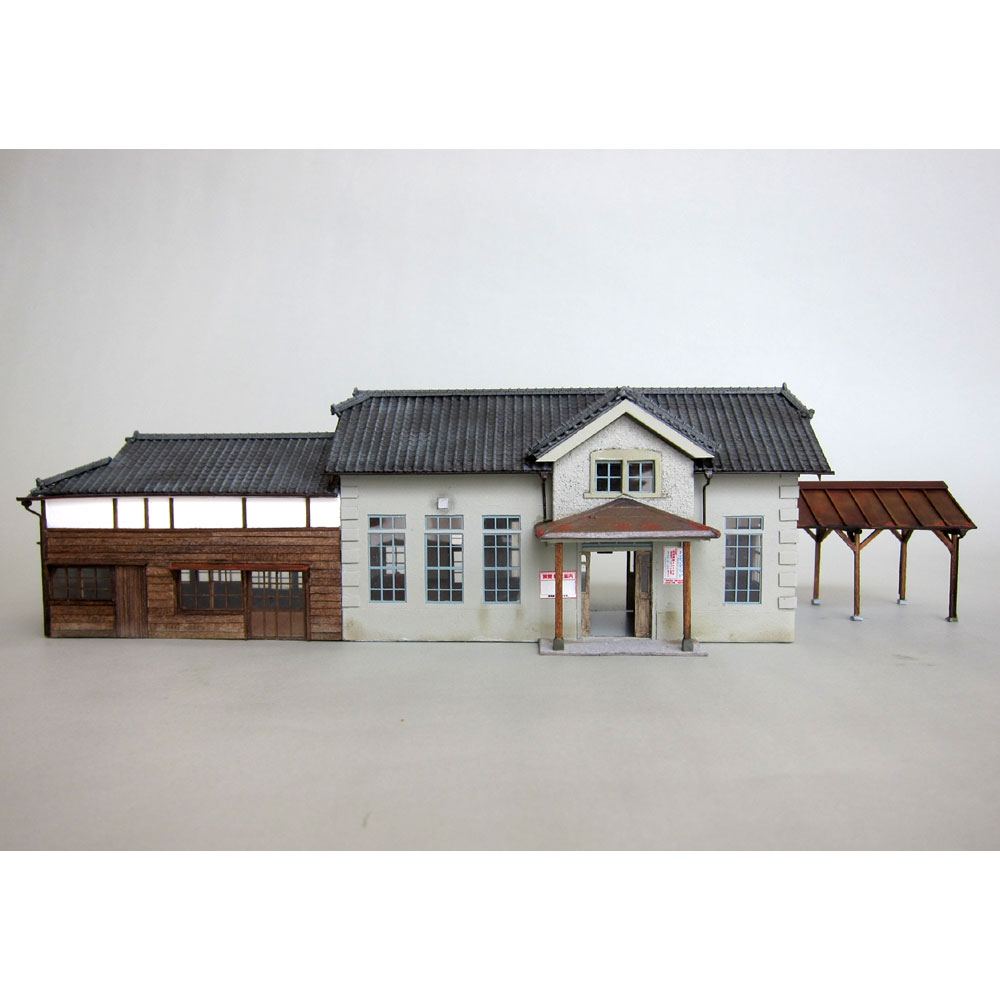 蒲原鉄道東加茂駅タイプ駅舎 ：匠ジオラマ工芸舎 塗装済完成品 HO(1/80