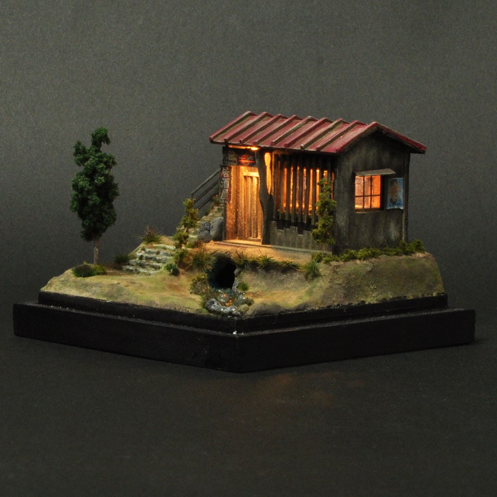 90ミリキューブミニチュア 「居酒屋 鳥秀」 ：太郎 塗装済完成品 ノン