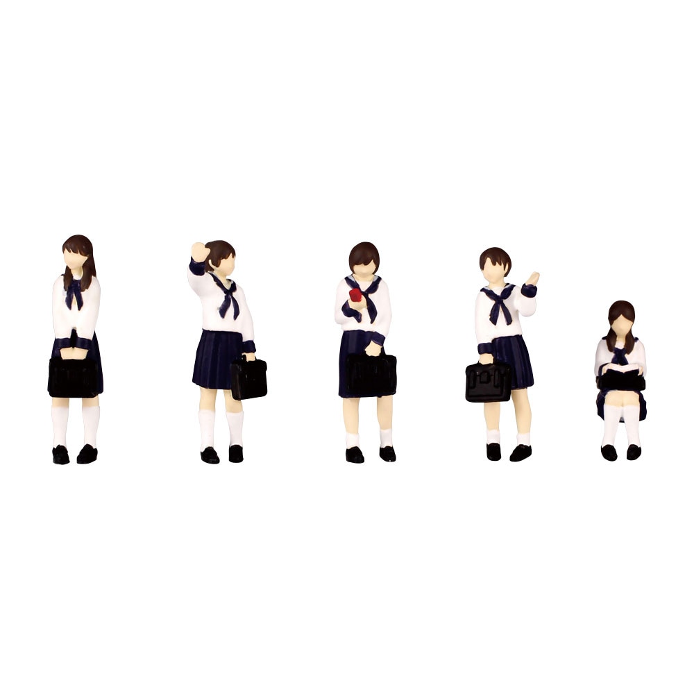 超ミニフィギュア1 あの日のセーラー服セット ：PLUM 塗装済完成品 HO