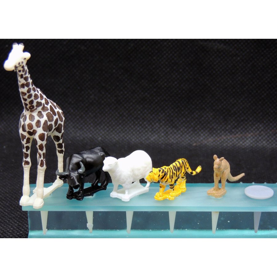 園芸ジオラマ作成用ミニチュア 動物セットE ：アイコム 塗装済