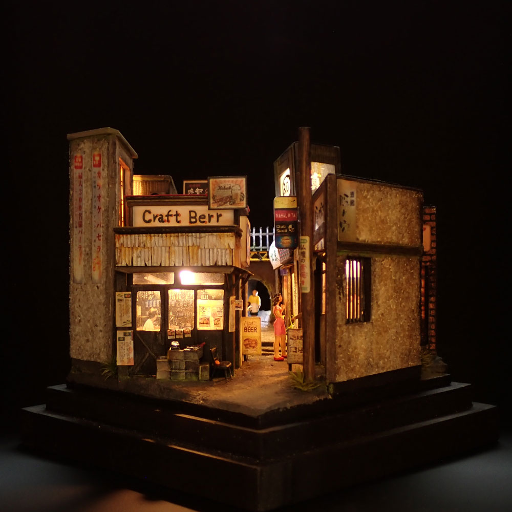 90ミリキューブミニチュア 「新・飲兵衛横丁3」 ：太郎 塗装済