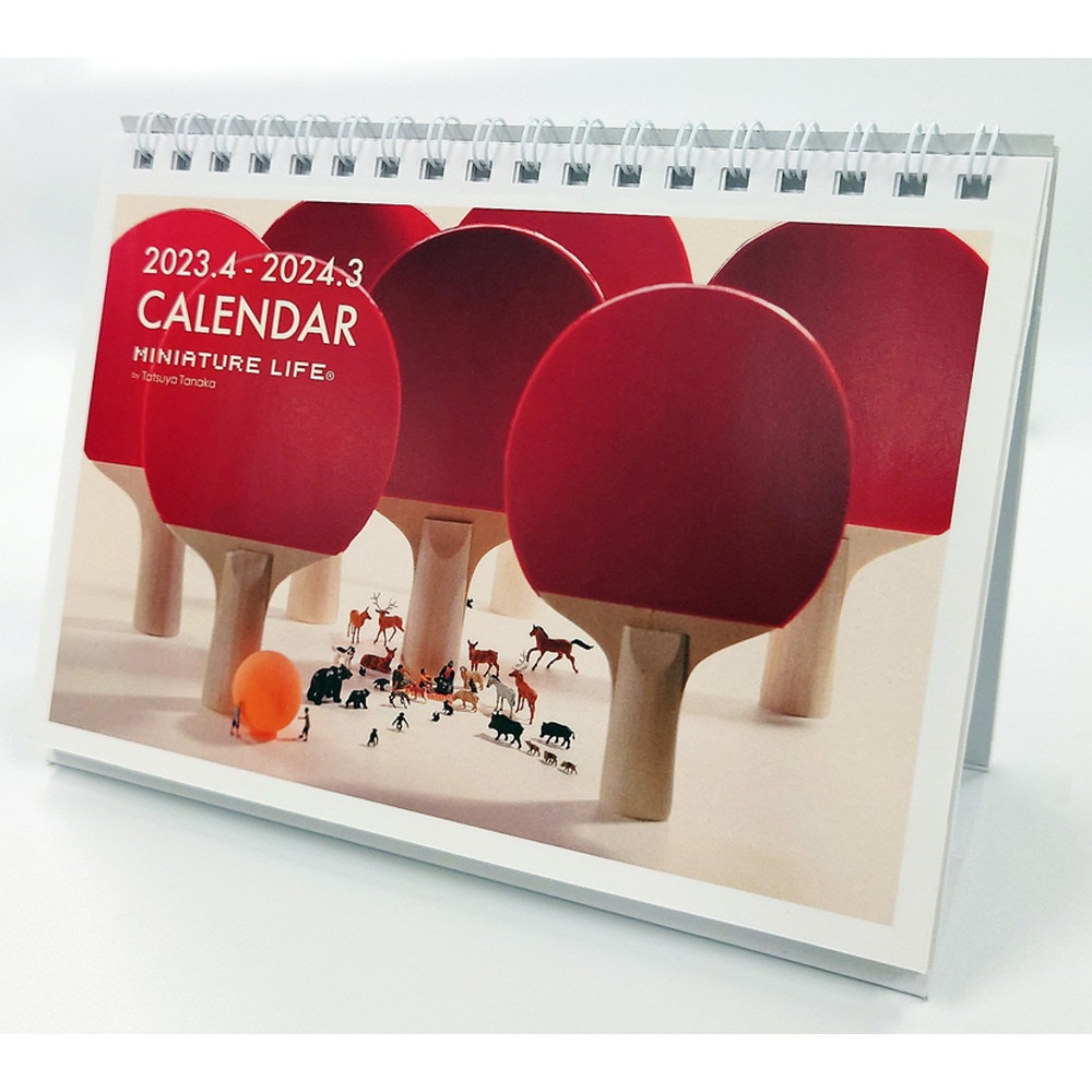 卓上カレンダー MINIATURE LIFE CALENDAR 2023.42024.3 ：ミニチュアライフ 4900459553408
