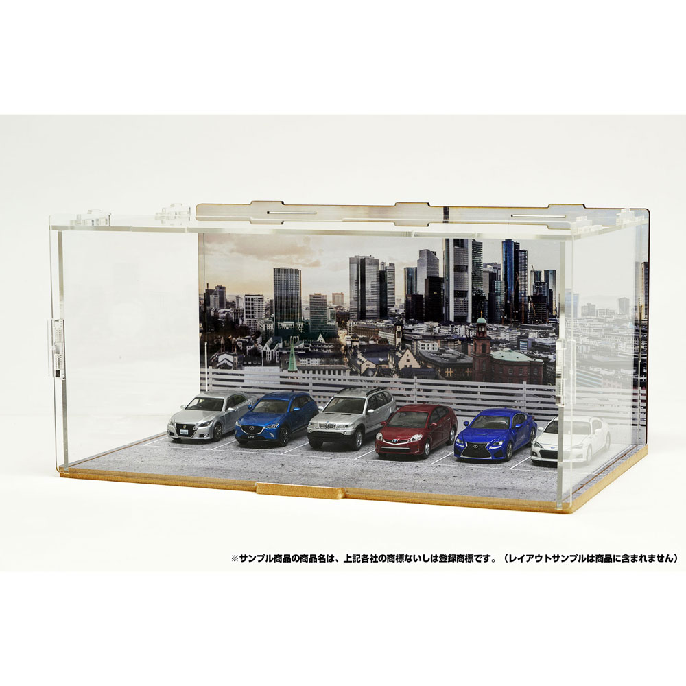 CMDP-064-003 屋上駐車場（外寸 幅271x奥行168x高さ135mm） ：箱庭