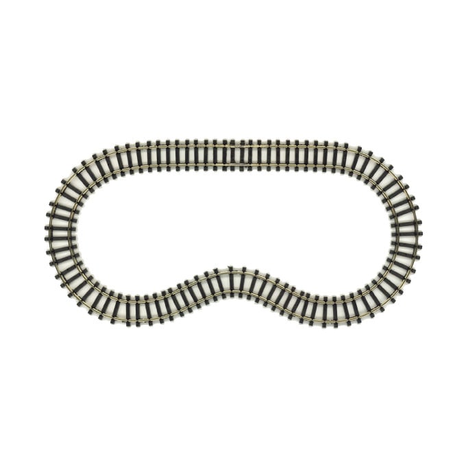 ミニミニトレイン用 ゴーグルレール ダイソーケース対応（200x100mm