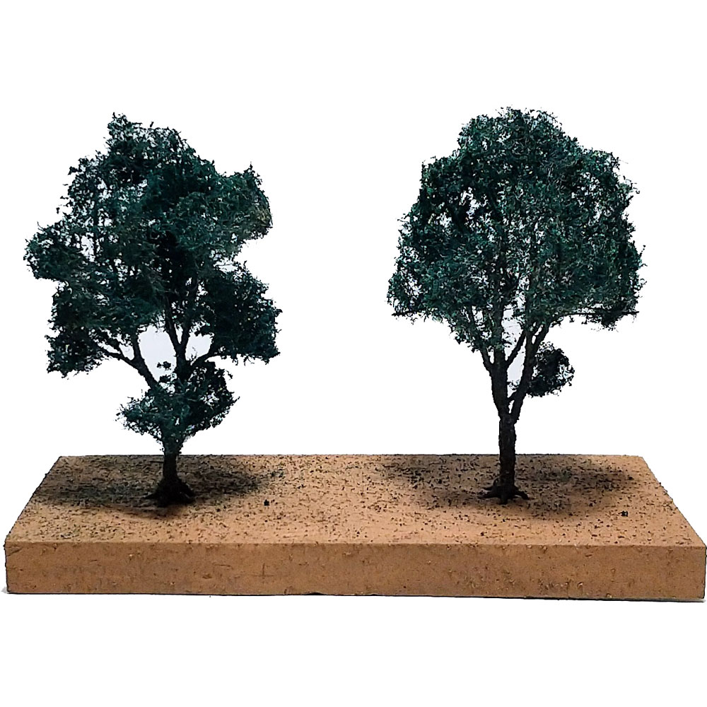 ArtTree 広葉樹 L-2 （高さ7.5cm 2本） 夏（MG） ：情景工房 塗装済