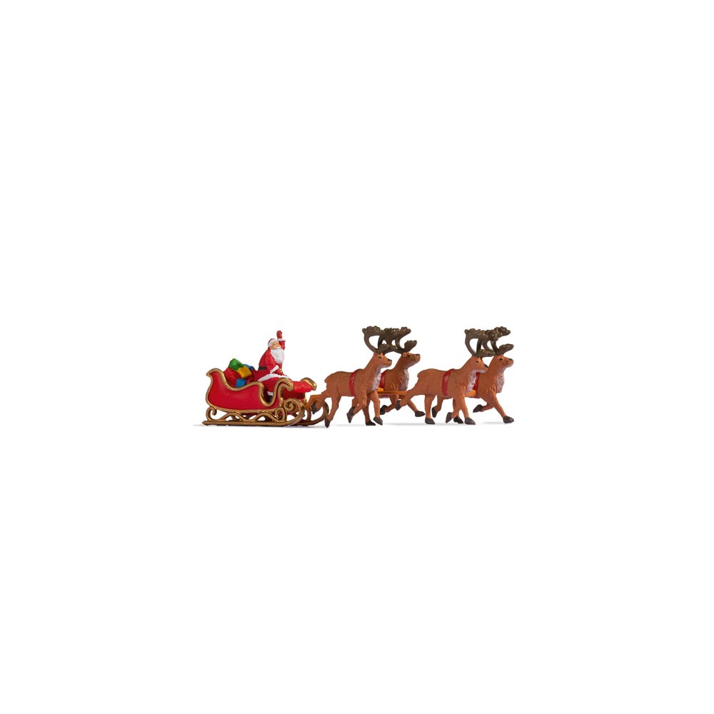ソリに乗ったサンタクロース ：ノッホ 塗装済完成品 HO(1/87) 15924 