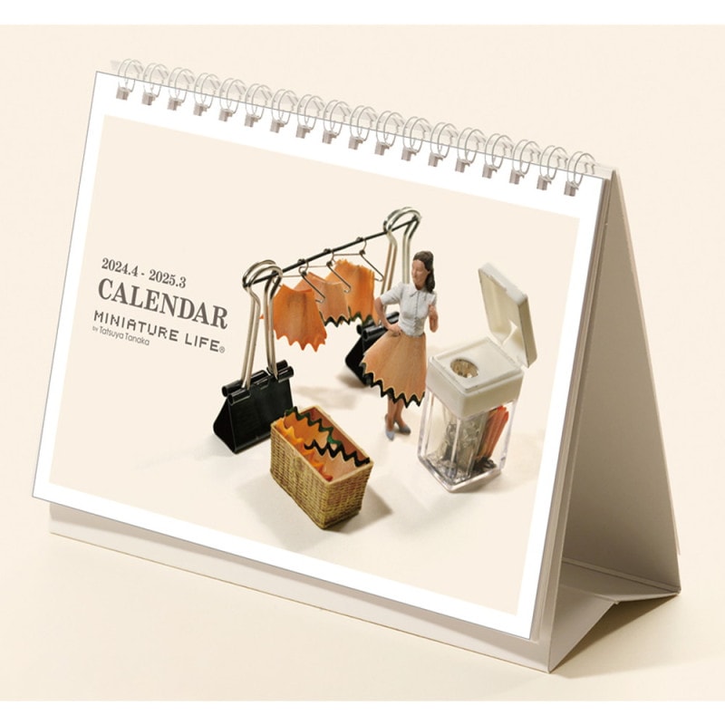 ��奫��������MINIATURE LIFE CALENDAR��2024.4-2025.3�ˡ����ߥ˥��奢�饤�ա�4900459555327