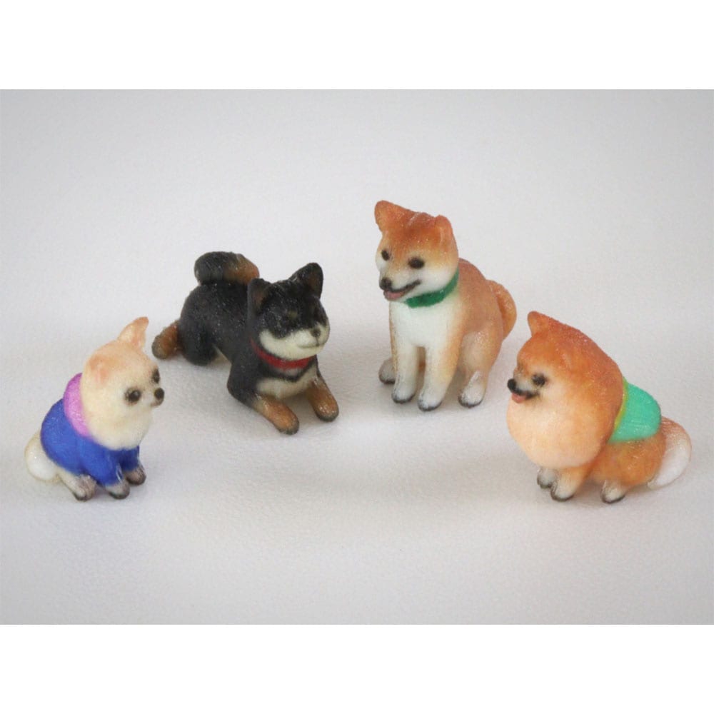犬セットA ：梅桜堂 HO(1/83) 塗装済完成品 FI-026-83C | ジオラマ