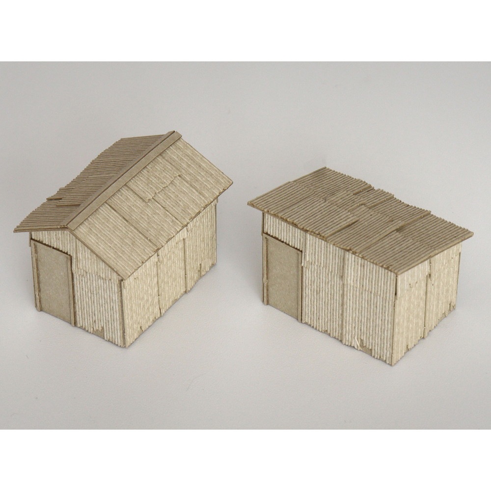 トタン小屋ABセット ：梅桜堂 N(1/150) 未塗装キット ST-023-15U