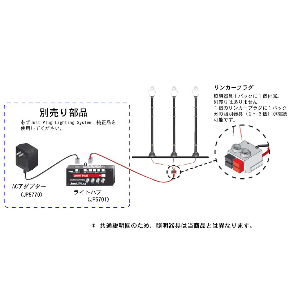 LED�դ���ϩ����Ŵ�����쥹�ȥ졼�ȥ��ס�N��������3�ܥ��åȡ�JP5641�������åɥ��ɡ������Ѥߴ����ʡ�N(1/160)��Just Plug�б�