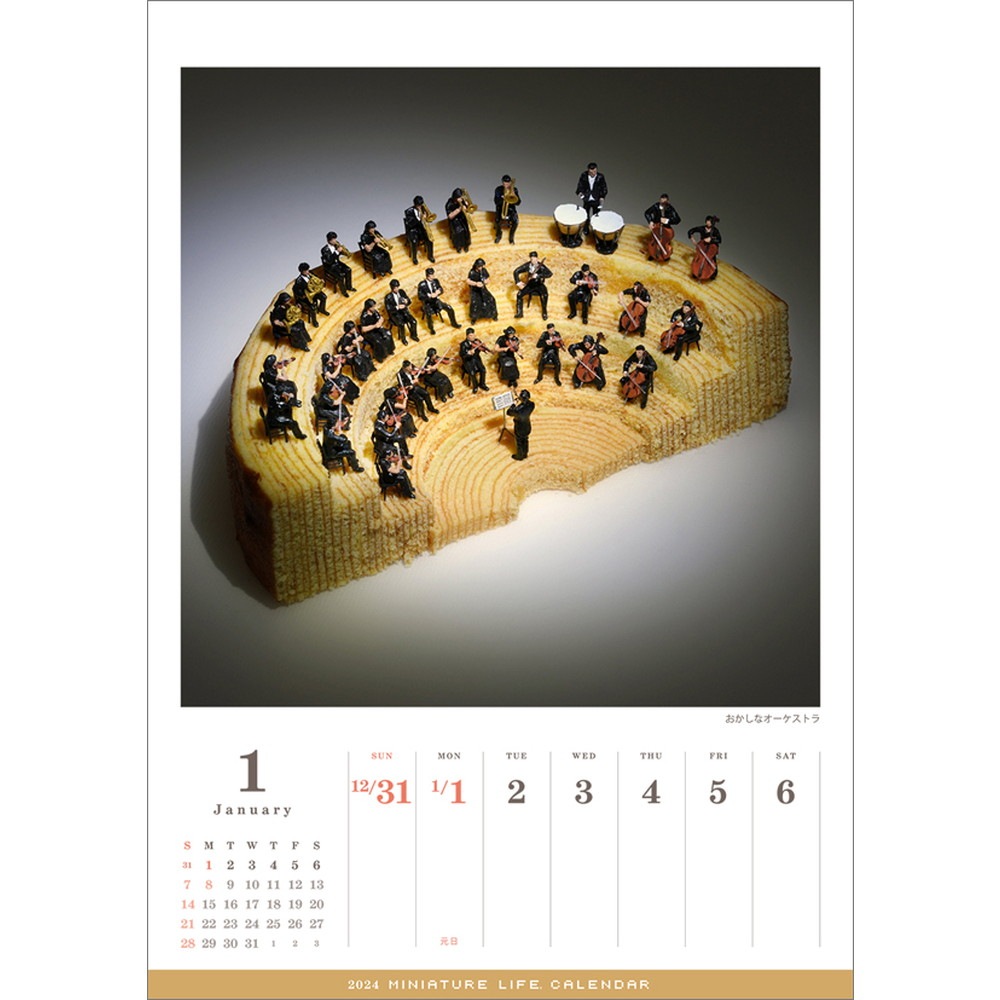 MINIATURE LIFE CALENDAR 2024 (ܹǡܤνꡦܸ̾ˡߥ˥奢饤