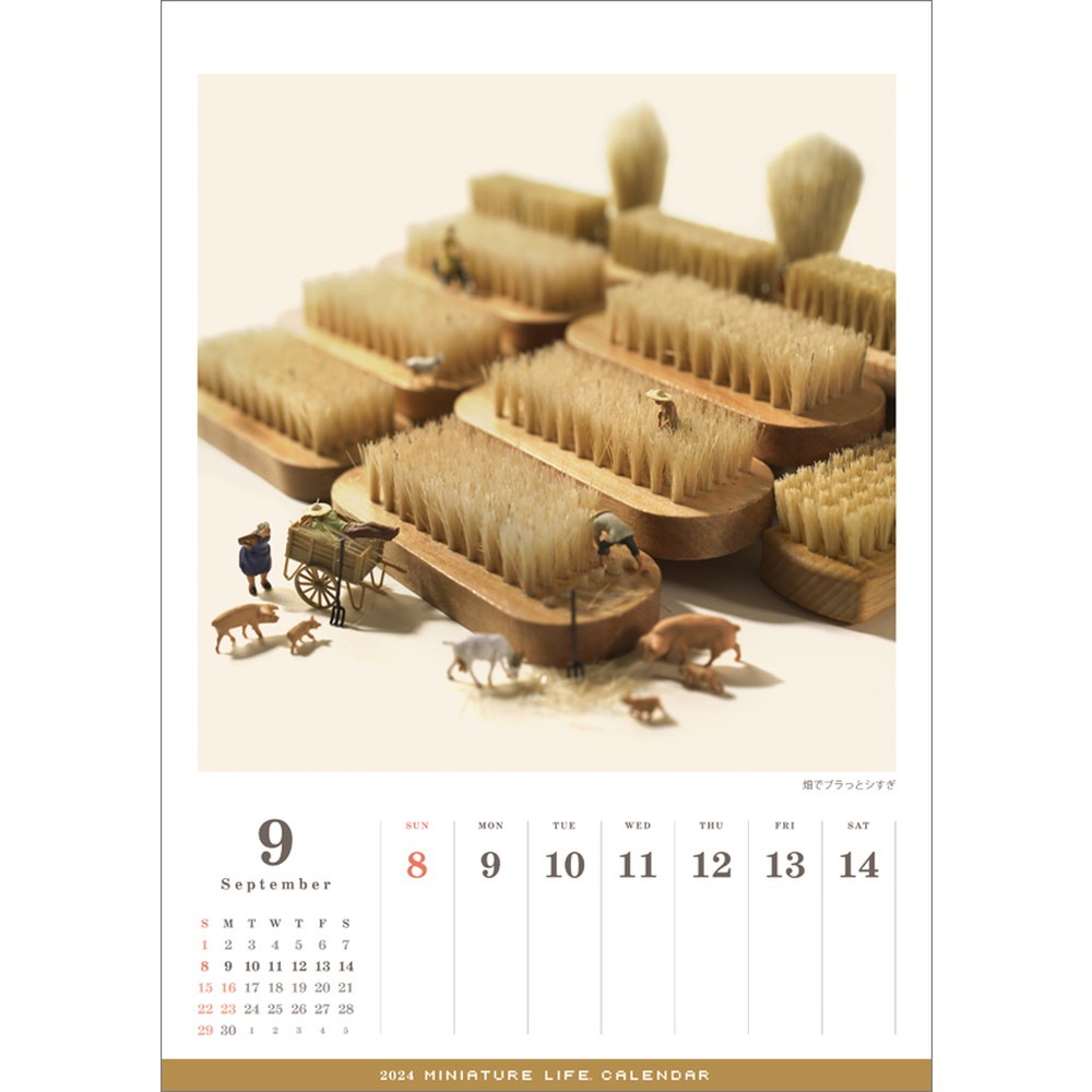 MINIATURE LIFE CALENDAR 2024 (ܹǡܤνꡦܸ̾ˡߥ˥奢饤