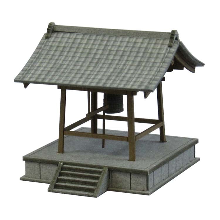 鋳鉄製 鐘楼 鐘つき堂 置物 オブジェ 鐘楼 ：さんけい キット N(1/150) MP04-39 | 建造物,施設,人形1cm 1