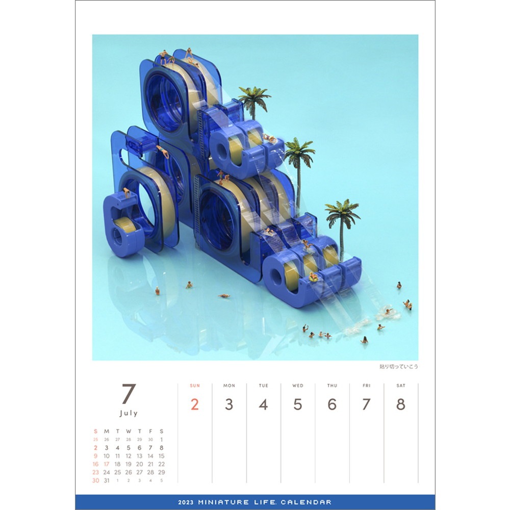 ��ͽ�����䡡9�����ȯ��ۡ�MINIATURE LIFE CALENDAR 2023�ʥߥ˥��奢�饤�ե��������ˡ����ߥ˥��奢����������4900459551732