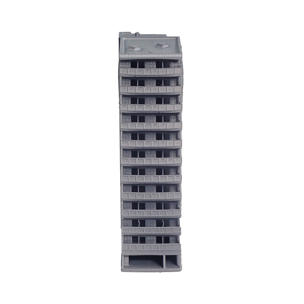 隣のマンション ：Diorama City 建物3D未塗装キット 1/600サイズ