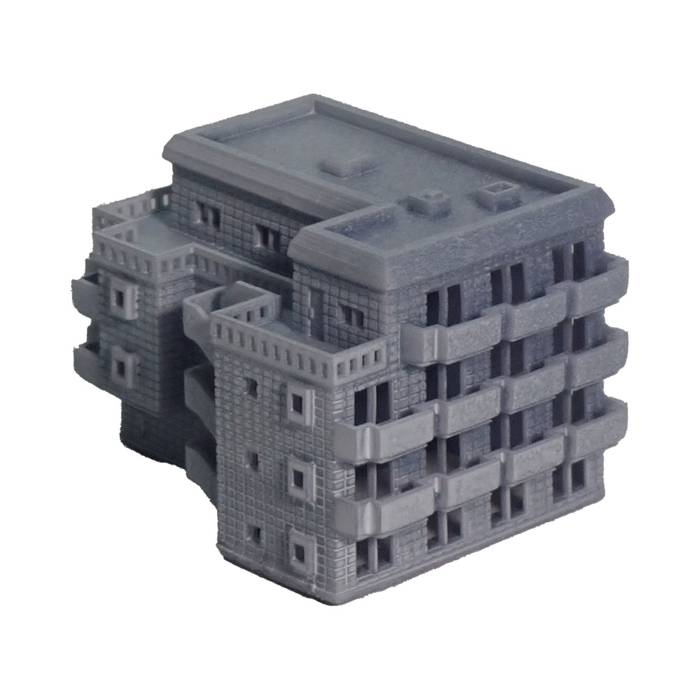 4�����ƥޥ󥷥�󡡡�Diorama City����ʪ3D̤�������åȡ�1/600��������3004