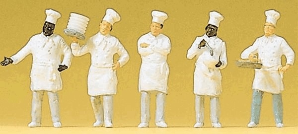 料理人、コックさん ：プライザー 塗装済完成品 HO(1/87) 10330 | 人物 