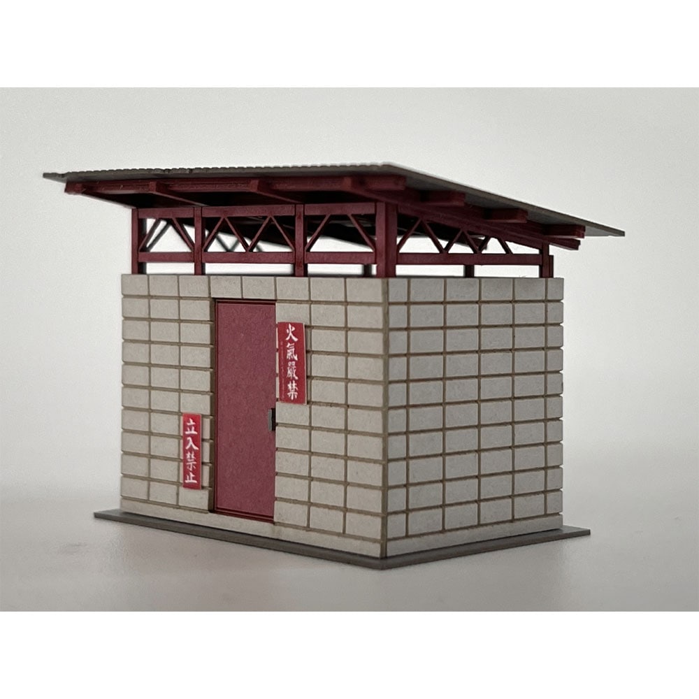 ブロック小屋 カラー ：梅桜堂 HO(1/83) 塗装済みキット ST-014