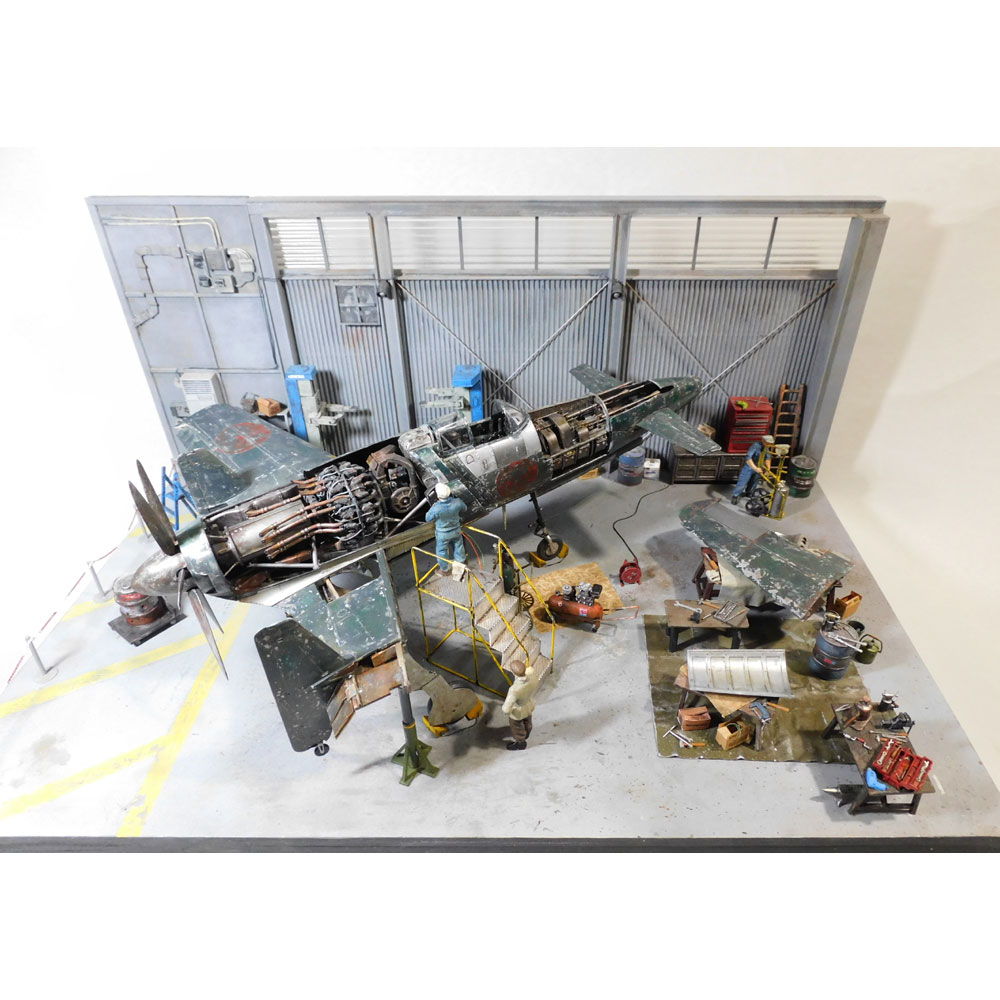 震電のレストア ：立川伸 塗装済完成品 1/32 | 完成ジオラマ,作家作品 