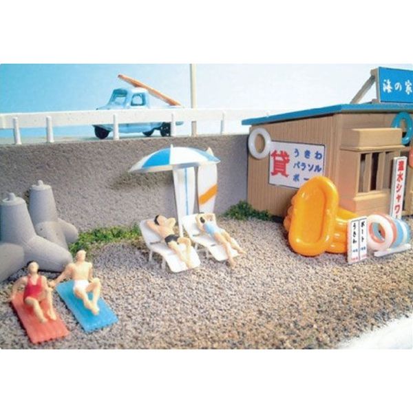 サマーシリーズ（ビーチの小物） レッド ：こばる 未塗装キット N(1
