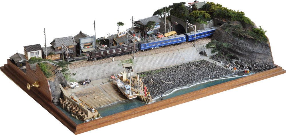 伊豆稲取でダイビング」 ジオラマ(N) ：西村慶明 塗装済完成品 1/150