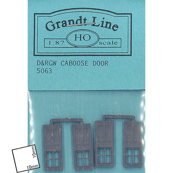 D��RGW�����֡����ɥ���CABOOSE DOORS �ˡ��������ȥ饤��̤�������åȡ�HO(1/87�ˡ�5063