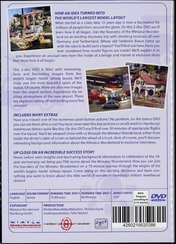 DVD2ȡ֥ߥ˥奢10ǯǰס10-year anniversary of the Miniatur Wunderlandߥ˥奢ɡ(DVD)Ѹ