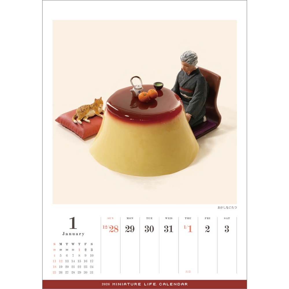 MINIATURE LIFE CALENDAR 2026 (ܹǡܤνꡦܸ̾ˡߥ˥奢饤