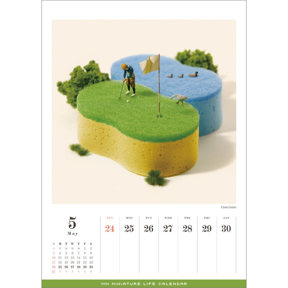 MINIATURE LIFE CALENDAR 2026 (ǡܽɽʤ̾Ѹˡߥ˥奢饤