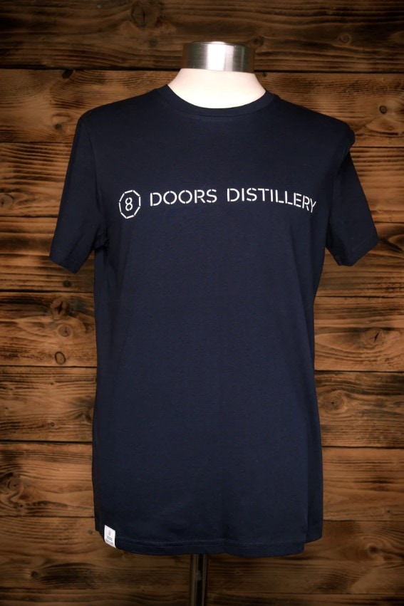 8 DOORS DISTILLERY NAVY T-SHIRT