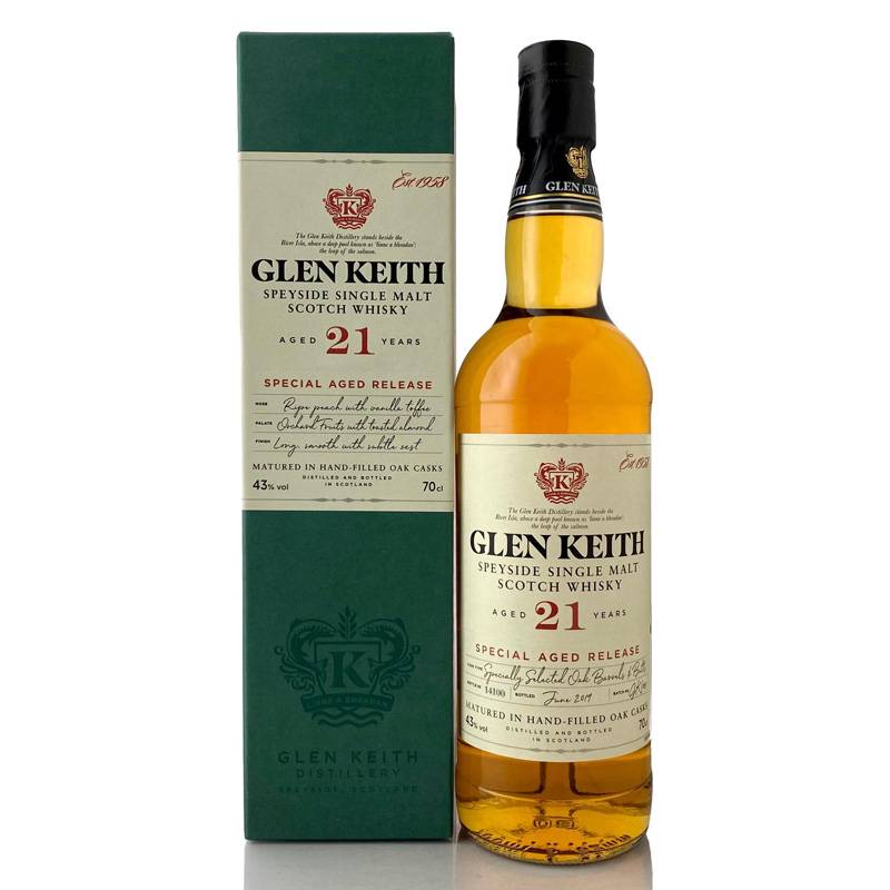 グレンキース 21年 カートン入り 43度 700ml ウイスキー