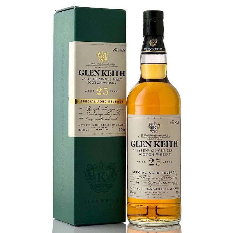 グレンキース 25年 カートン入り 43度 700ml ウイスキー