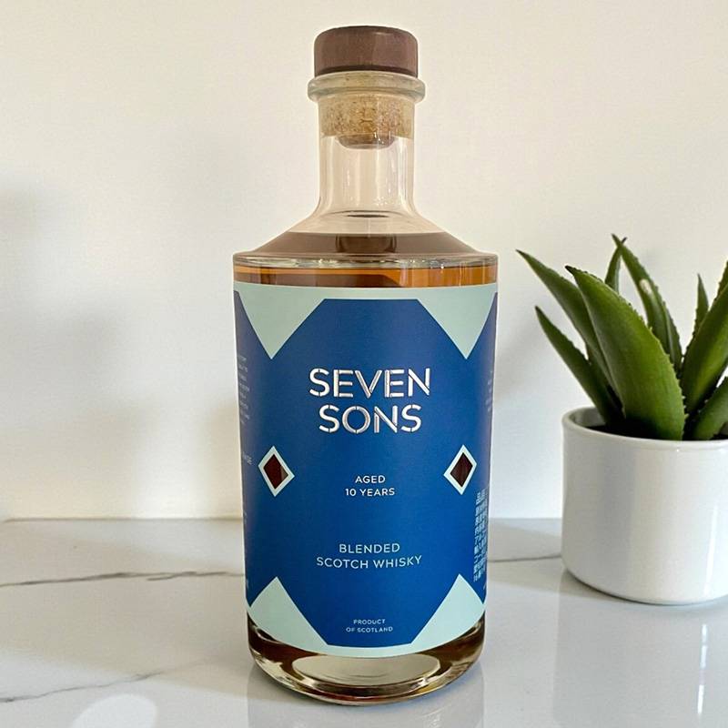 Seven Sons Blended Scotch Whisky Aged 10 Years