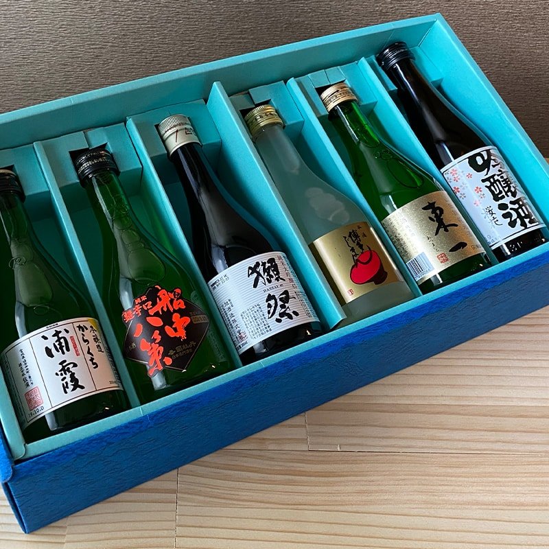 日本酒彩り6本セット[300ml] | 日本酒,贈り物に喜ばれる日本酒 | ひさ