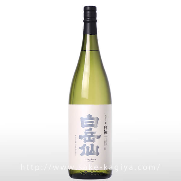 白岳仙 純米吟醸 白練 SHIRONERI 1.8L