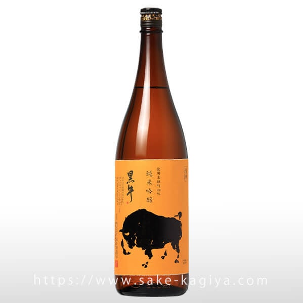 黒牛 純米吟醸 雄町 瓶燗急冷火入 1.8L | 黒牛（名手酒造） | 酒専門店鍵や