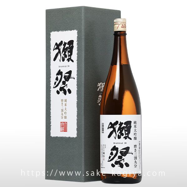 獺祭 純米大吟醸 磨き三割九分（箱入り） 1.8L | 獺祭（株式会社獺祭