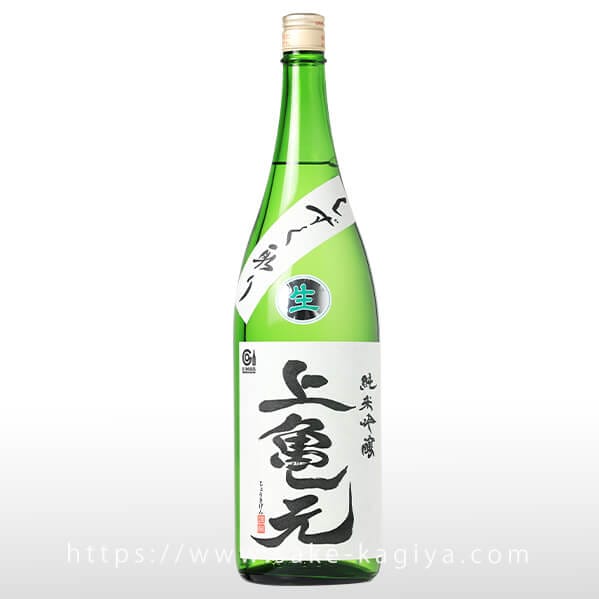 上喜元 亀の尾 雫取り 純米吟醸 生酒 1.8L
