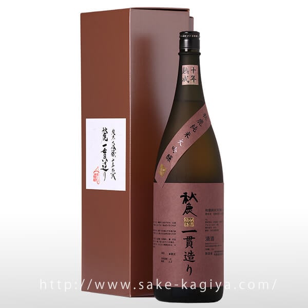 秋鹿 純米大吟醸 一貫造り 十年古酒 1.8L