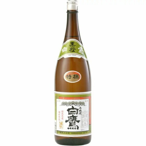 日本酒】黒松 白鷹(はくたか)特撰本醸造 きもと造り 1800ml | 日本酒