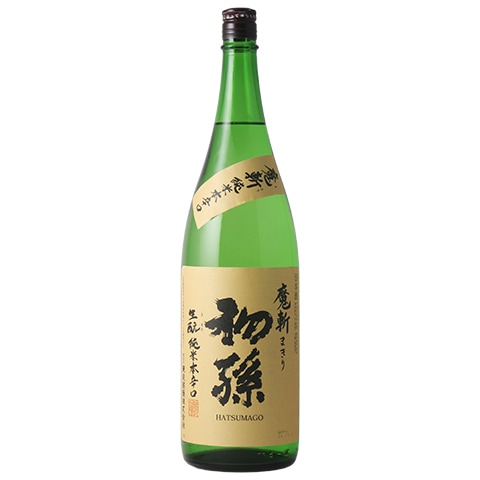 日本酒】初孫(はつまご) 魔斬 生もと純米 本辛口 1800ml | 日本酒,蔵元