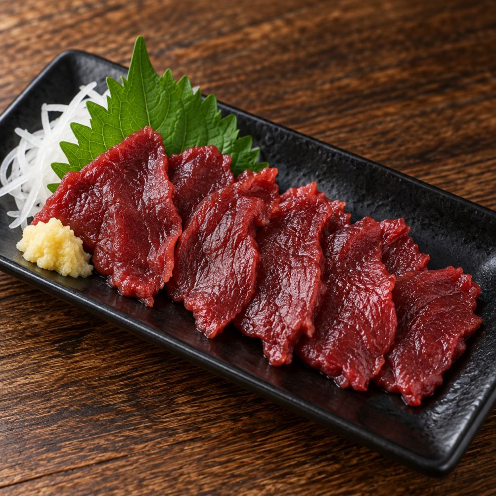 熊本肥育馬刺し赤身50gスライス【冷凍】